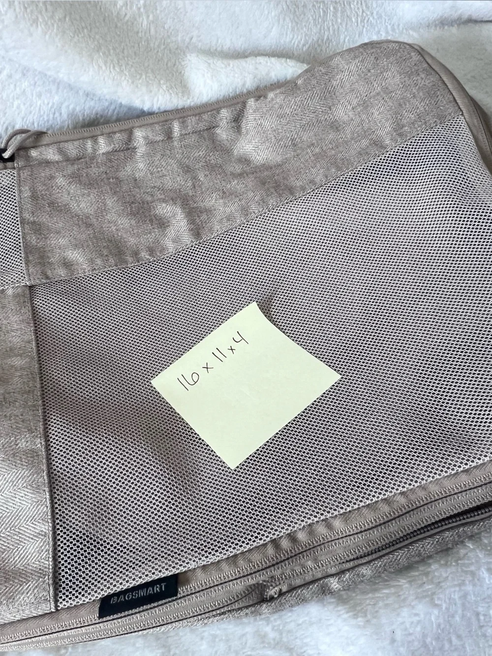 Neutral Beige Travel Garment Bags and Packing Organizers- set of 5
